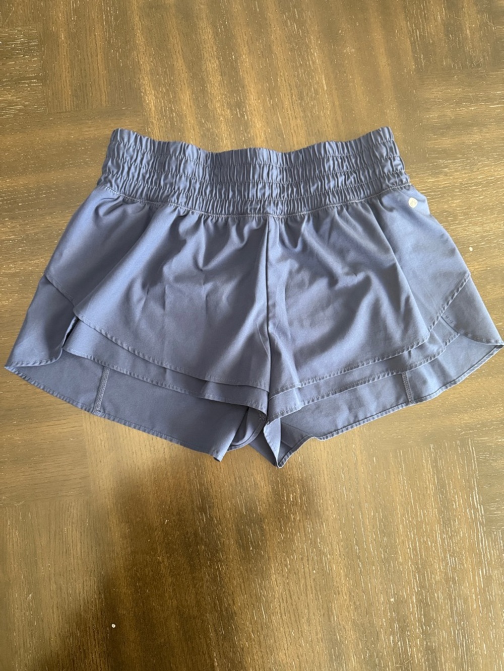 Apana Navy Layered Athletic Shorts